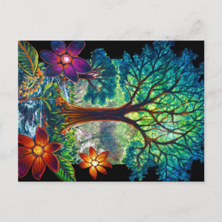 Carte Postale Arbre de 3 voeux