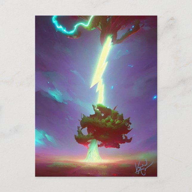 Carte Postale Arbre de la foudre (Devant)
