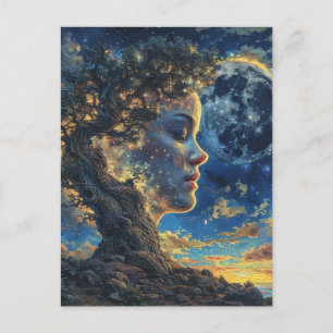 Carte Postale Arbre de la Nature Fantastique Mère