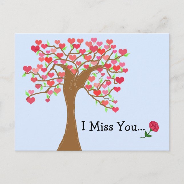Carte Postale Arbre de l'amour (Devant)