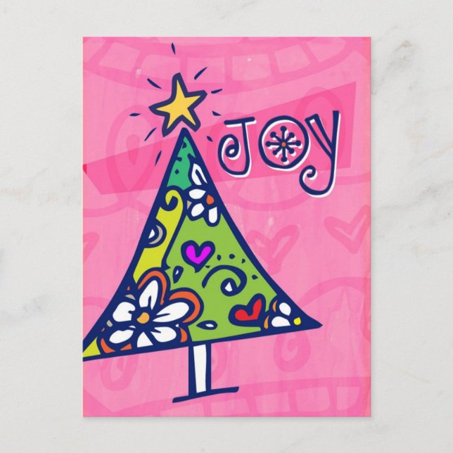Carte postale Arbre de Noël (Devant)