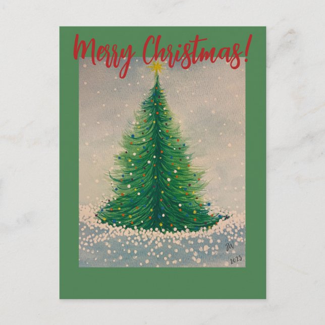 Carte postale Arbre de Noël (Devant)