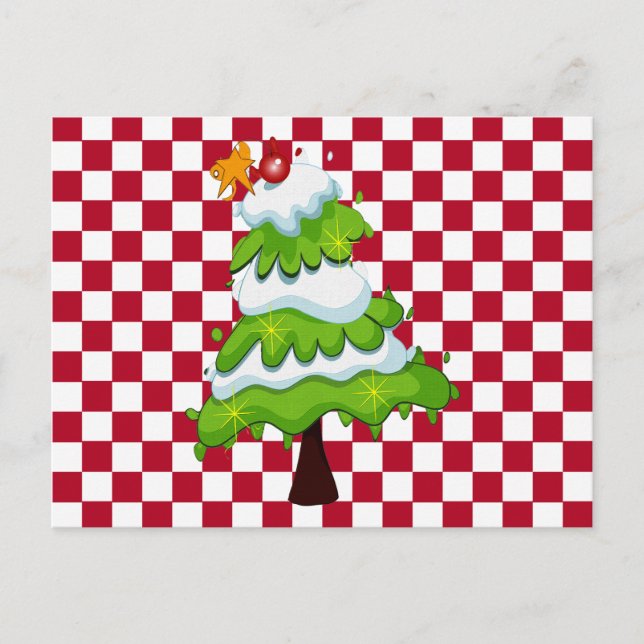 Carte postale Arbre de Noël (Devant)