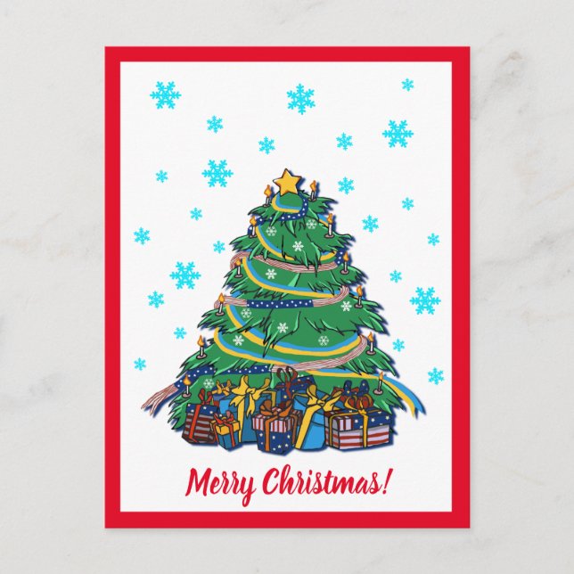 Carte Postale Arbre de Noël américain ukrainien  (Devant)