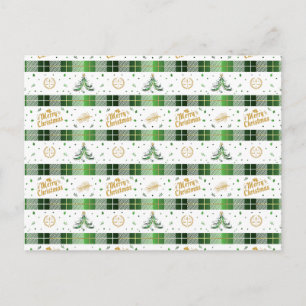 Carte Postale Arbre de Noël de l'avocat - Scales de justice