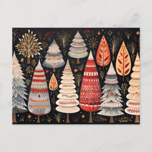 Carte Postale Arbre de Noël élégant