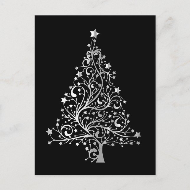 Carte Postale Arbre de Noël moderne (Devant)