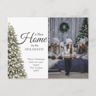 Carte Postale Arbre de Noël Nouvelle photo personnelle Déménagem
