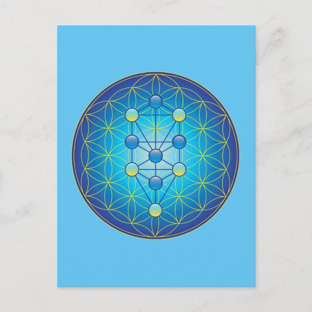 Carte Postale Arbre De Vie (Devant)