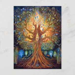Carte Postale Arbre De Vie L'Art Surréaliste De La Nature