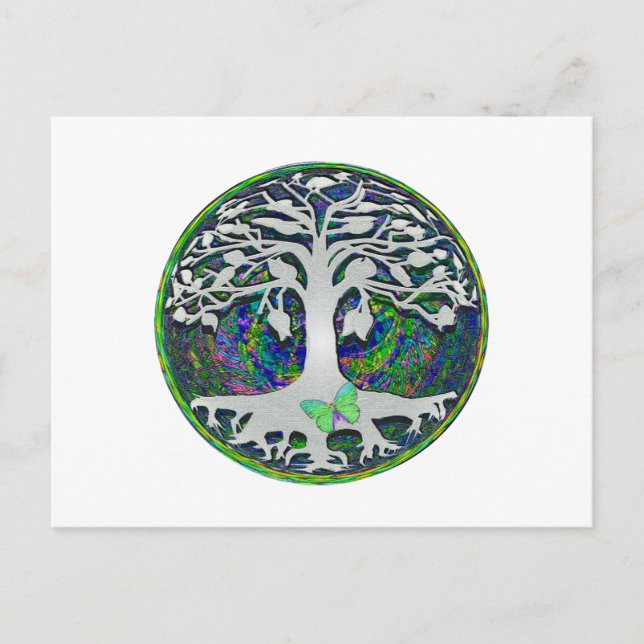 Carte Postale Arbre de vie Nouveaux débuts par Amelia Carrie (Devant)