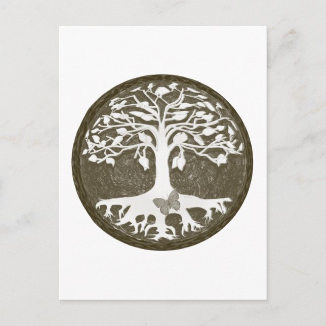 Carte Postale Arbre de vie Nouveaux débuts par Amelia Carrie (Devant)