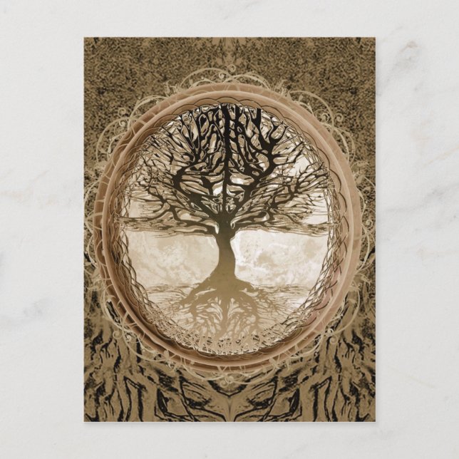 Carte Postale Arbre de vie paisible (Devant)