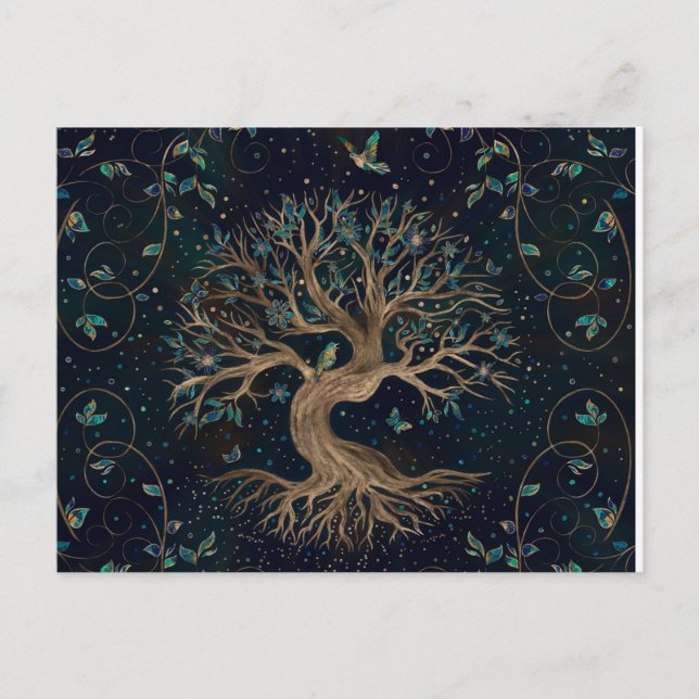 Carte Postale Arbre de vie - Yggdrasil (Devant)