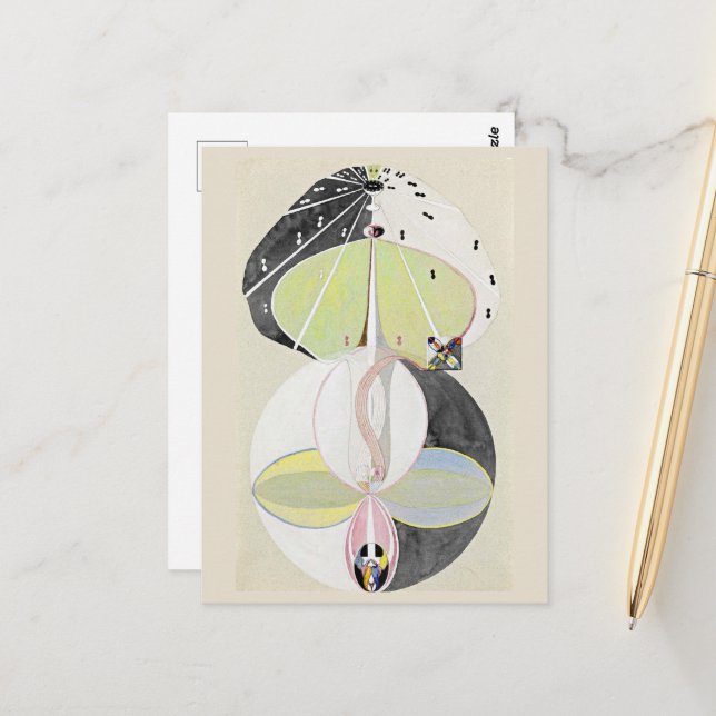 Carte Postale Arbre des connaissances no 5 (Devant/Arrière en situation)