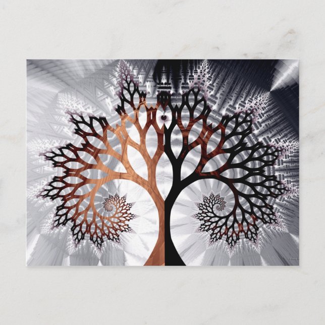 Carte Postale Arbre d'hiver (Devant)