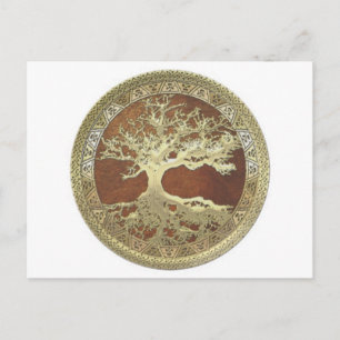 CARTE POSTALE ARBRE D'OR DE LA VIE