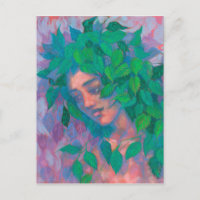 Arbre Dryad Spirit Vert Feuilles Surreal Imaginair