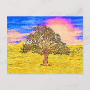 CARTE POSTALE ARBRE LONE