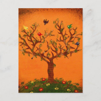 Carte postale Arbre papier