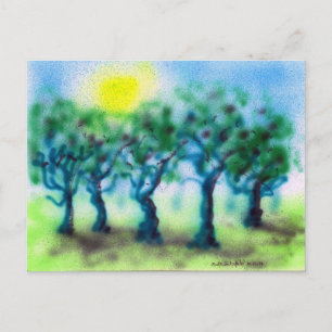 Carte Postale Arbres à pinceau à air ... Mark Edward Westerfield