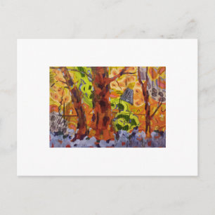 Carte Postale Arbres Abstraits