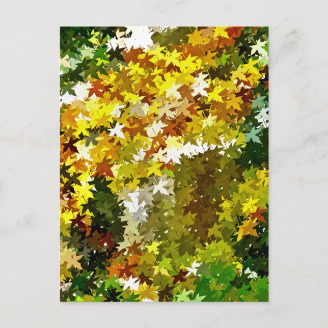 CARTE POSTALE ARBRES D'AUTOMNE (Devant)