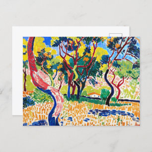 Carte Postale Arbres en Collioure   Andre Derain  