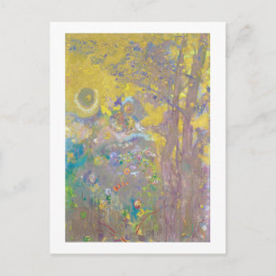 Carte Postale Arbres sur Arrière - plan Jaune, Redon