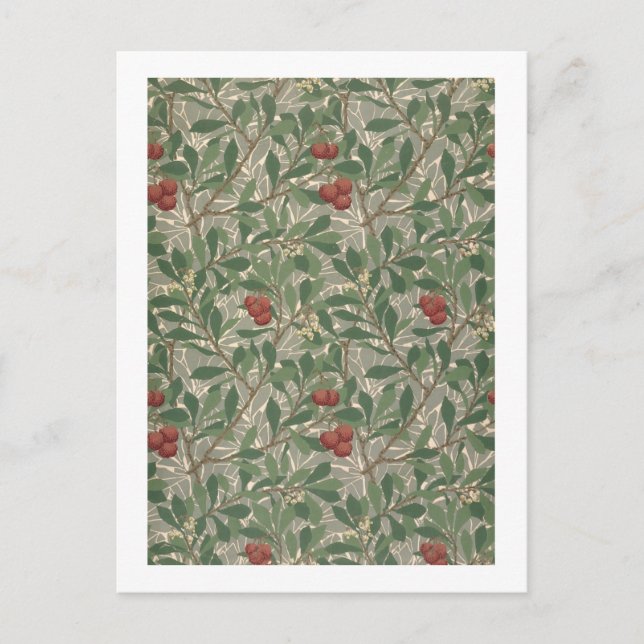 Carte Postale 'Arbutus' wallpaper designed par Kathleen Kersey f (Devant)