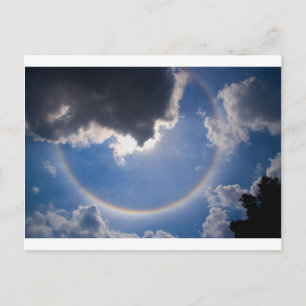 Carte Postale Arc arc-en-ciel circulaire