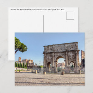 Carte Postale Arc de triomphe de Constantin - Rome, Italie