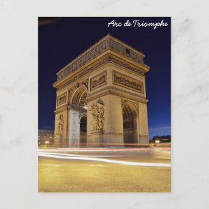 Carte Postale Arc de Triomphe, Paris, France