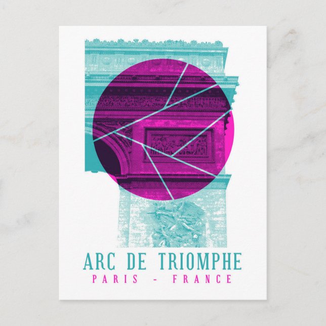 Carte Postale Arc De Triomphe Paris France (Devant)