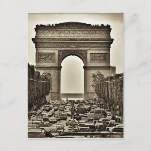 Carte Postale Arc de Triomphe, Paris, France