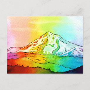 Carte Postale Arc en arc-en-ciel