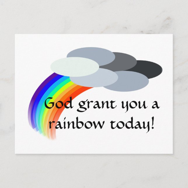 Carte Postale arc-en-ciel (Devant)
