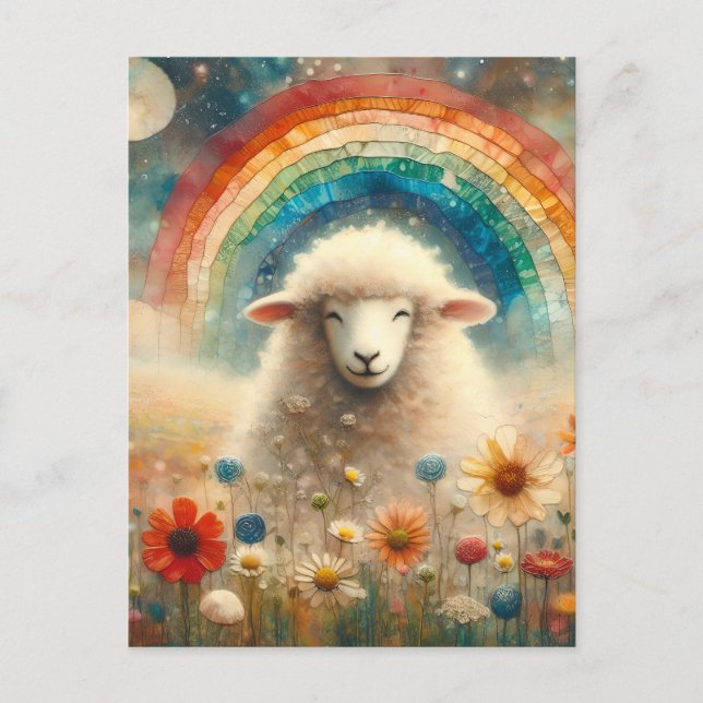 Carte Postale Arc-en-ciel (Devant)