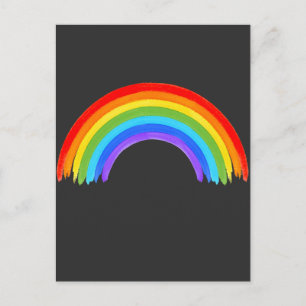 Carte Postale Arc en ciel coloré LGBT Egalité des droits Amour