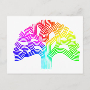 Carte Postale Arc-en-ciel d'arbre d'Oakland