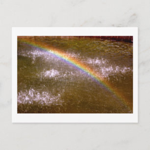 Carte postale arc-en-ciel de fontaine