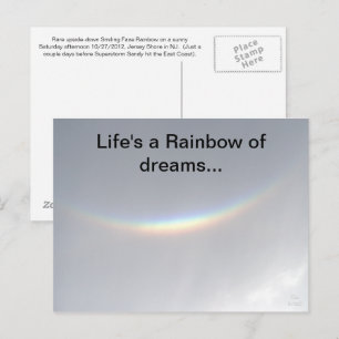 Carte Postale Arc en ciel des rêves à l'envers Arc en ciel