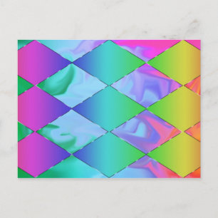 Carte postale Arc-en-ciel funky