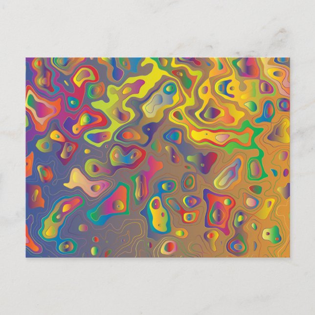 Carte Postale Arc-en-ciel gouttes d'eau de prisme (Devant)