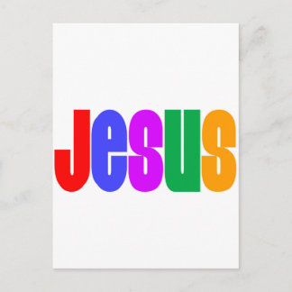 Carte Postale Arc-en-ciel Jésus