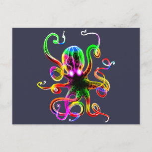 Carte Postale Arc-en-ciel Kraken