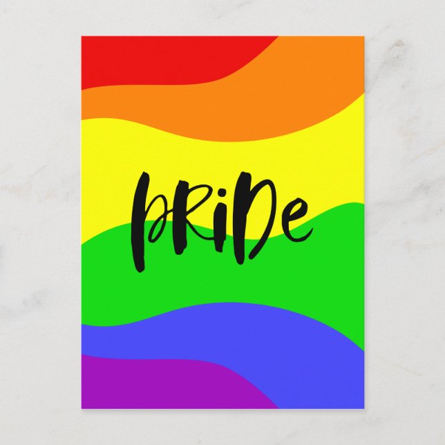 Carte Postale Arc-en-ciel moderne Pride (Devant)
