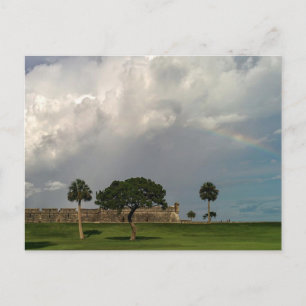 Carte Postale Arc en ciel sur Castillo de San Marcos