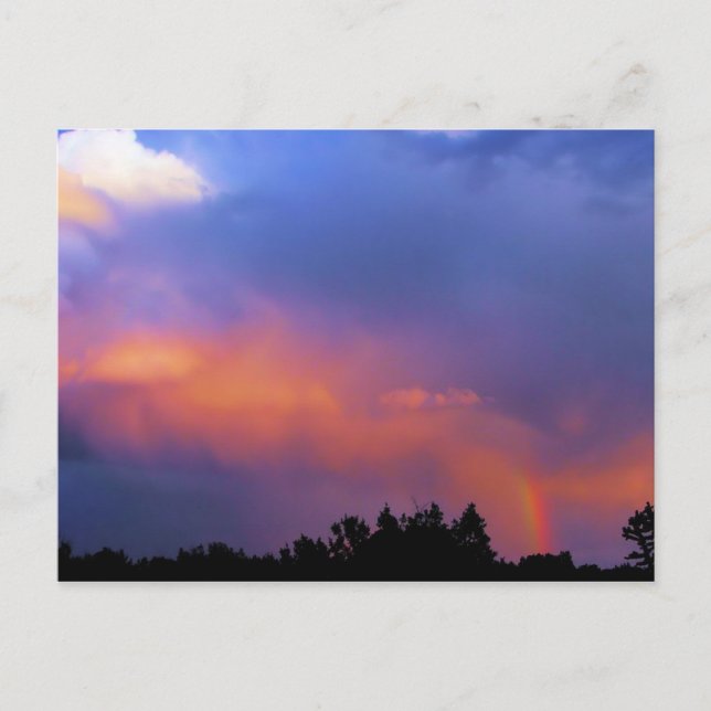 Carte Postale arc-en-ciel sur l'ortiz (Devant)