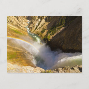 Carte Postale Arc en ciel sur Lower Yellowstone Falls